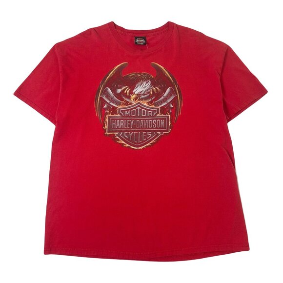 Harley Davidson Eagle Flame Montana Graphic Tee XL - Picture 1 of 5